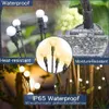 XBLLcyiv Garden Lights Nouveau ballon à balançoire amélioré, lumières extérieures solaires, décoration de parcours de patio de jardin, Base de bulbe lourde de fil de fer haute flexibilité, 2 pack