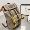 2021 erstklassige Rucksack mit großer Kapazität Rucksack Männer Luxury Bookbag Tiger Leopard Head Schoolbag Leder Bumbag Day Pack Reisetasche Sport zurück 210z