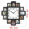 Wandklokken DIY Modern Design 2023 Nieuw aankomsten fotolijst klok plastic kunstfoto's Home Decor Horlog Q240509