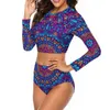 Women's Swimwear Ethnic Mandala Bikini Swimsuit Vintage Print High Waist Sexy Kawaii Set Women Push Up Design Bathing Suit