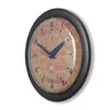 Relojes de pared Cork Natural Round Clock 14 "Hecho en EE. UU.