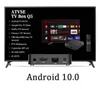 Горячая новая телевизионная коробка Q5 Бесплатный тест 2 ГБ+8 ГБ Allwinner H313 4K четырехъядерный кора Arm Arm A53 GPU G31 2.4G+5G 4K*2K Ультра-высокий определение выход Android 10 Set-Top Magnum