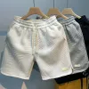 Shorts pour hommes Summer Hommes décontractés jogging sport pantalon court motif de vague de couleur