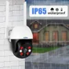 IP Cameras KERUI Outdoor Waterproof Wireless 3MP 5MP HD PTZ WiFi IP Camera Tuya Intelligent Camera Security CCTV Monitoring with 3-meter Cable d240510