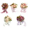 Decorative Flowers Wedding Bride Bouquets Throw Bouquet For Holiday Valentine's Day