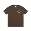 Mens Tshirts Designer Unisexe Fashion Love Imprimez Top à tendance Top avec des manches à manche de style rond