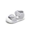 Sandalen Baby Girl Solid 2023 Spring/Summer Boys-schoenen 0-2 jaar oude Velcro Princess Walking 1 H240510