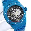 K8F Luxury Watches K8 41mm 26513 Tous les bracelets en acier en acier inoxydable Blue Automatic Mens Watch Cador