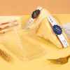 Förvaringspåsar smörgåsförpackningsbox triangulär transparent bakning återanvändbar matfest och bröllopsmaterial