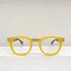 Lunettes de soleil cadres Fashion Vintage pliable Eyeglass Lemtosh Flod 100 ans anniversaire Myopie Acetate Frame rétro Ovale Style Femmes Homme
