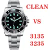 Top Clean vs Luxury Sports Uhren Männer Business ETA 3235 3135 Automatisch 904L Edelstahl Schwarz leuchtend wasserdichtes Tauchen 40 mm 41 243Q