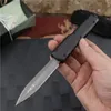 High End UT88 AUTO Tactical Knife Damascus Steel Blade CNC Aviation Aluminum with Carbon Fiber Handle EDC Pocket Gift Knives with Nylon Bag and Repair Tool