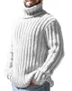 Men's Sweaters Turtleneck Sweater Solid Color Slim Knit Top Autumn And Winter Fashion European American Wear
