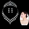 Accessori per la sposa di cristallo di moda set di gioielli di spina con corona di orecchini da collana per sposa sposa spedizione gratuita 2091