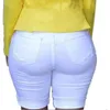 Denim shorts vrouwen plus size vernietigde gat leggings korte broek denim shorts gescheurde jeans jeans shorts voor dames plus size 240509