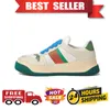 Ace baskets Designer Womens Mens Chaussures Bee Bas Casual Casual Shoe Sports Trainers Broidered White Green Stripes Jogging Jogging