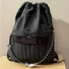 10a modekedja stor varumärkesväska nylon ryggsäck Jennys väska 33 cm kvinnor kapacitet vintage lyx dpior