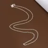 Pendant Necklaces RINYIN Factory Wholesale 10PCS/Lot Plated 925 Sterling Silver Necklace Fashion Jewelry 1mm Width ROLO O-Chain 16" - 24"