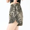 Shorts femminile Stampa leopardo vintage Donne jeans streetwear mini femminile elastico pantaloni in denim primavera estate y2k lady outwear