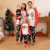 Nashakaite Christmas Matching Family Tenues Pajamas Mother Père enfants Cartoon Imprimer des vêtements Mère et fille Famille Look 240507