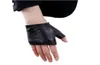 Fashion Half Finger Women Glove di pelle di pecora guanti Guida pelle Guida da guida femmina Solido MITTENS INDIUTTO NERO12177585