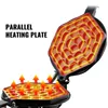 Vevor Commercial Egg Bubble Waffle Maker 1400W Pouffle Iron W 180 ° Rotation 2 Pans Poigrés en bois Baker en acier inoxydable 240509