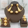 Jóias de jóias de ouro de 18k luxuosas Brias redondas Brincos Africanos Drop Brincos Drop Brincos Moda Italiana Presente 240510