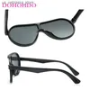Sonnenbrille Dohohdo Childrens Mädchen und Jungen Rahmen oval UV400 Outdoor Sportschutz Q240410
