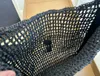 Nieuwe dames Hallow Out Beach Bag Fashion Designer Zomer Mesh Crochet Breien Strawgras Casual Handtassen Women grote capaciteit TOTE TAGS