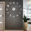 Horloges murales 3D Horloge murale Autocollants pour les praticiens dentaires Cliniques d'outils Hôpitaux Orthodontic Rooms décoratifs Horloges sans cadre Q240509