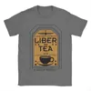 Summer męskie Tshirty Liber Tea Helldivers Gra drukowana vintage bawełniana bawełniana krótkie rękaw Super Earth T Shirt O Neck Oversize Tops 240510