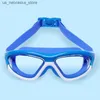 GOGGLE DI STATIVE GOGGLES per bambini per ragazzi impermeabili e anti-nebbia ad alta definizione ragazze da nuoto di grandi dimensioni set di bambini Q240410