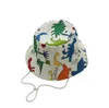 Nieuwe cartoon dinosaurus zomer babyhoed voor jongens mode graffiti sunhat baby print bucket hoed