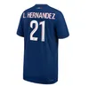 24 25 G.RAMOS O.DEMBELE MARQUINHOS HAKIMI ASENSIO FOUCKIO SIRCLES SOCCER TOURSEYS الرابعة الرابعة لي كانغ في Mbappe Marco Verratti Kimpembe Kids Kits Maillot