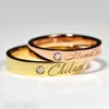 Anéis femininos de homens simples e elegantes High 18K Rose Classic Ring Men Womens Women Wedding Love With Cart Original Rings