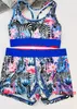 Dames Swimwear Summer Swimsuit Tank Top+Shorts Tweede stuk set Split Swimsuit Elastic Sports Suit Beach Bikini