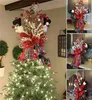 Decorative Flowers Wreaths Christmas Tree Garland Hanging Doors Windows Flower Decoration Ornaments XMAS Decor Festival Dress Up7374507