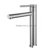 Bathroom Sink Faucets 360 Rotating Basin Faucet Deck Mounted Washbasin Mixer Tap Single Handle Cold Kitchen Toilet Drop Delivery Hom Dhbqe