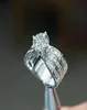 Anneaux de mariage Caoshi Magnifique cristal brillant CZ FEMMES FEMMES DE LUXE BIELRIE DE CONCEPTION DE LUXE POUR CÉRÉMON