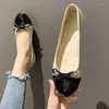 Chaussures décontractées Ballerine de mode Plat Toe rond pour femme confortable Slip-on Bow-not Mota Mother Zapatillas Mujer