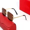 Newest Millionaire Sunglasses Metal Temples Eyeglasses Fashionable Men and Women Boundless Generosity Piece Eyewear Sun glasses 237I