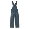 Damen -Jumpsuits ROMPERS Denim -Overall für Frauen Emblem Design Weitbein Hosen ein Stück Outfit Frauen ROMPES LOSSEN KOREAN STYLE Casual Vintage Overalls Y240510