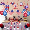 Dekoracja imprezy American Independence Day Balon Suit USA Dwarf Flag Spiral wisiorek