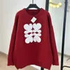 Séteres de anagrama Femenina Coreana Manga de linterna Mentral suave O Neck Sweater Women Autumn and Spring Long Top