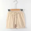 Shorts Summer Short Short Linen Boys Girls Bambini Bambini per bambini Pantaloni da spiaggia per bambini Baby Roupa Infantil Menina