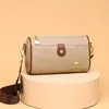 Ladies Fashion Crossbody Bag for Women High Capacit Simple Shoulder 100% Cow Leather Messenger Wide Strap Handbags Purse 240509