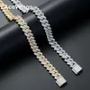 13 mm 16 "18" 20 "22" Iced out bling bling Brass Cuban Link Link Hip Hop Micro Pave Chain Collier Bijoux pour hommes