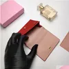 Fashion Designer portefeuille Femme Carte Holder Mini portefeuilles Coin Purse en cuir Love Heart Dot Drop Livrot Dhyfr