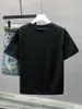 Tasarımcı Moda Top Yüksek Kaliteli İş Giysileri İşlemeli Yaka Ayrıntıları Kısa Kollu Gömlek Erkek Tee