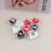 Scatole di gioielli 20pcs/lotto 3 opzioni di colore pacchetto gioiello anello per le orecchie acrilico pacchetti di matrimoni trasparente gioiello a forma di cuore